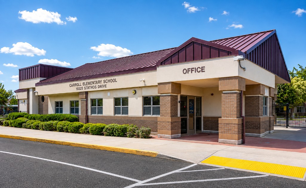 Carroll Elementary School campus in Elk Grove, California